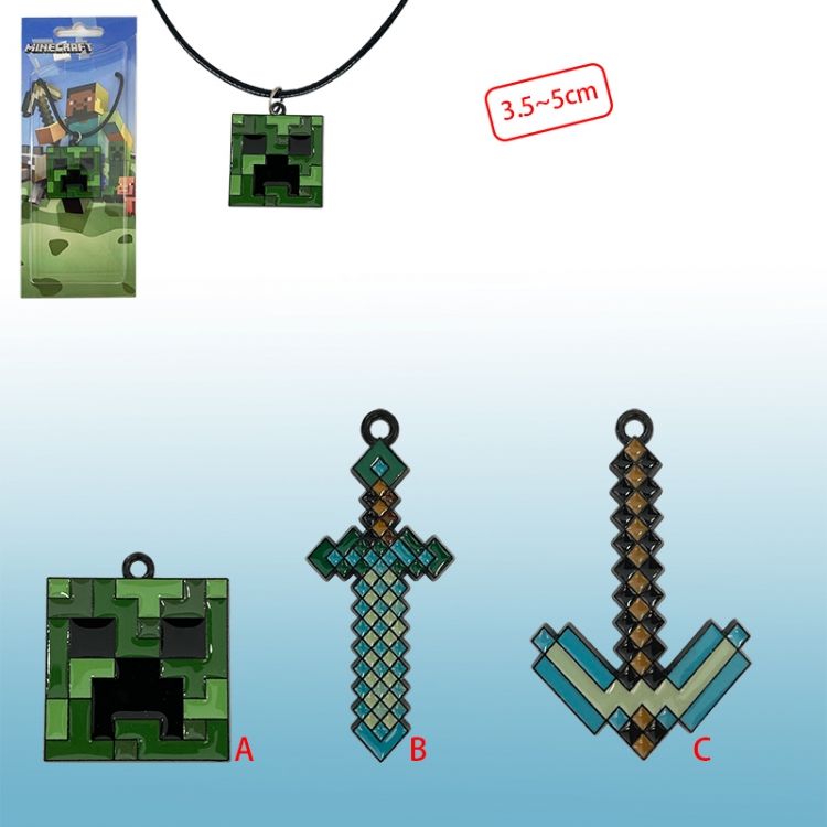 Minecraft anime necklace