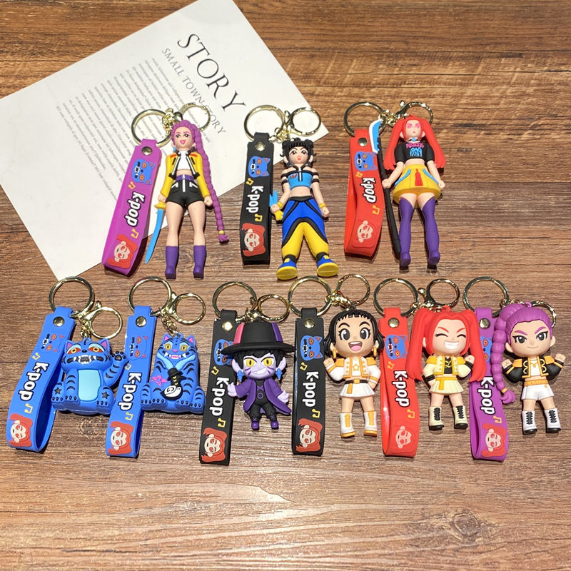 Kpop demon hunters anime keychain