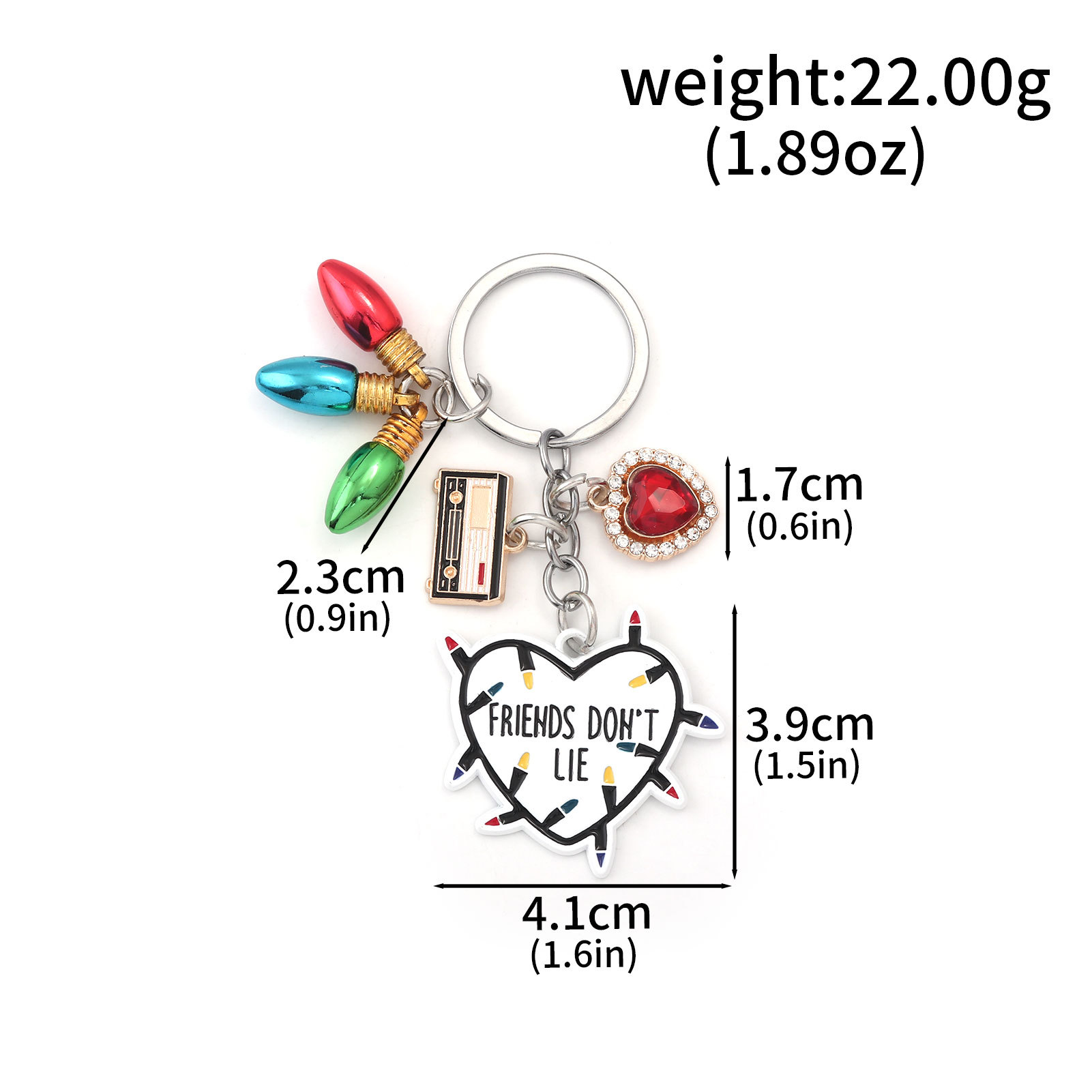 Stranger things anime keychain