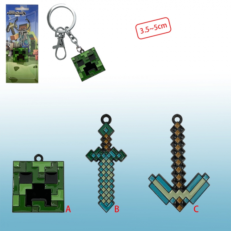 Minecraft anime keychain