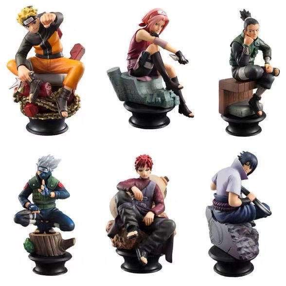 Naruto anime figure 8cm 6pcs a set
