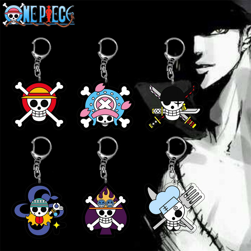 One Piece anime keychain