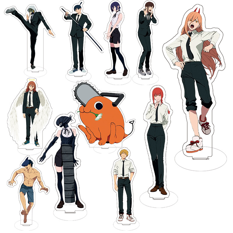 chainsaw man anime Standing Plates