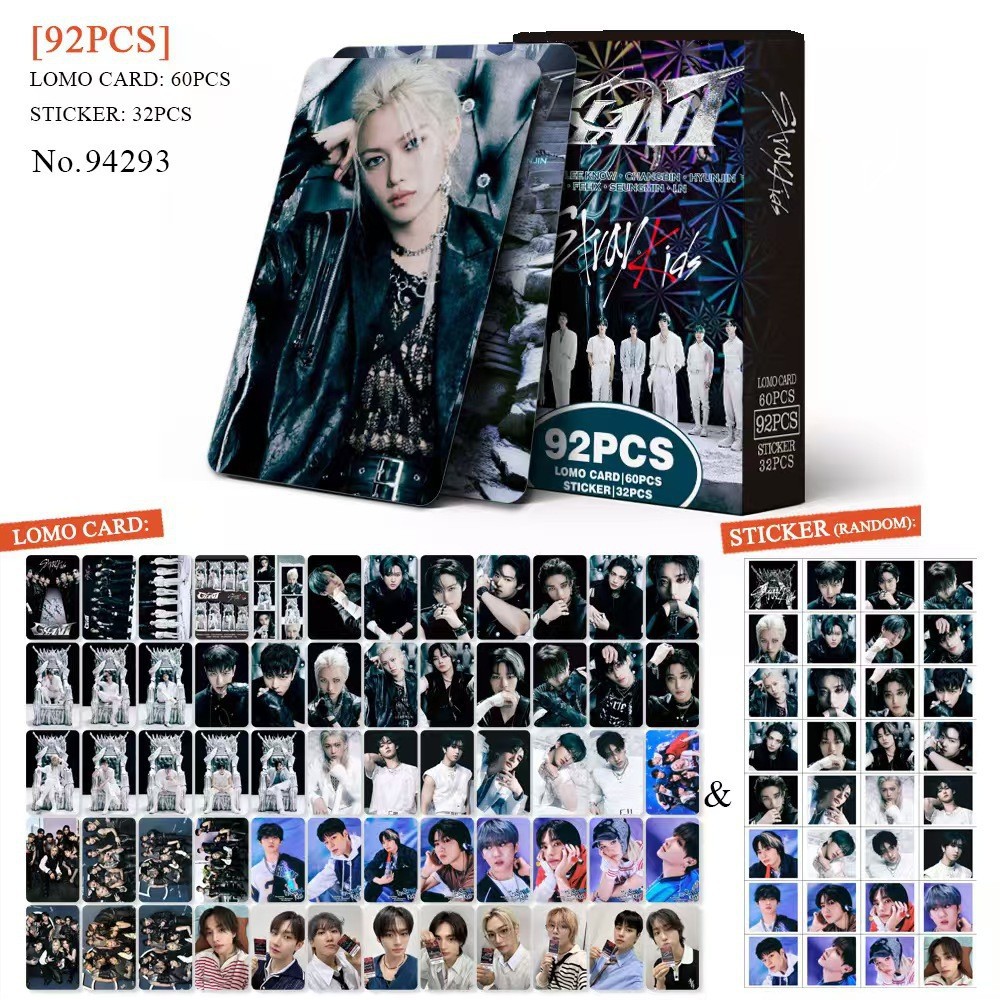 Straykids anime lomo cards price for a set of 92pcs