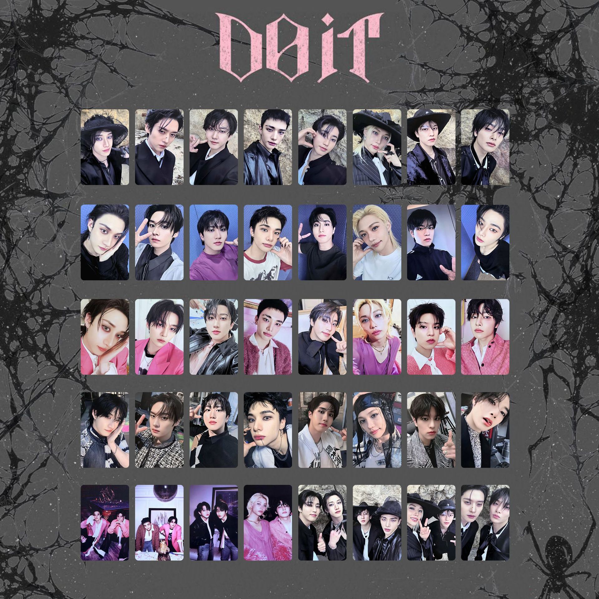 Straykids anime lomo cards