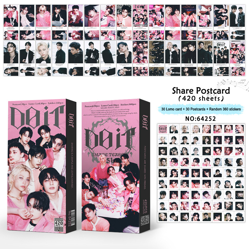 Straykids anime postcard price for a set of 420pcs