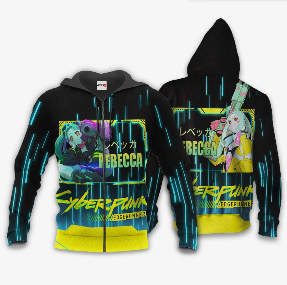 cyberpunk edgerunners anime hoodie