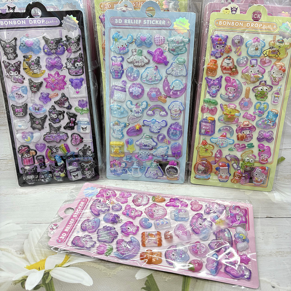 Kuromi anime 3D sticker 40pcs a set