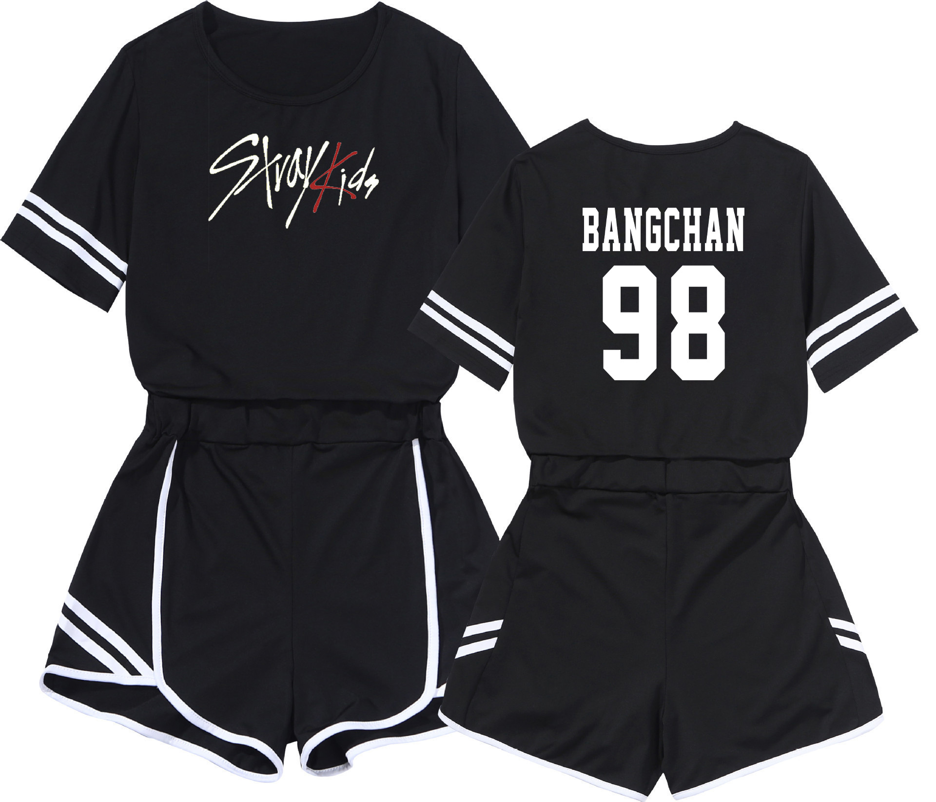 Straykids anime T-shirt set