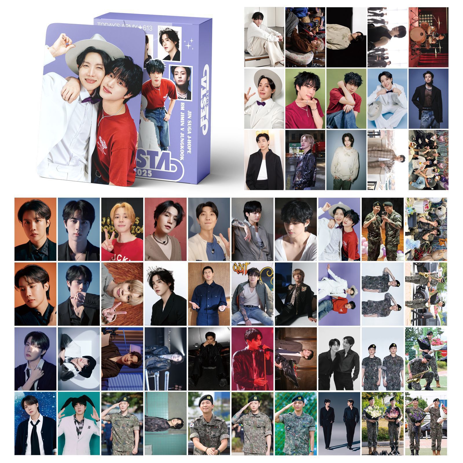 BTS anime lomo cards price for a set of 55pcs