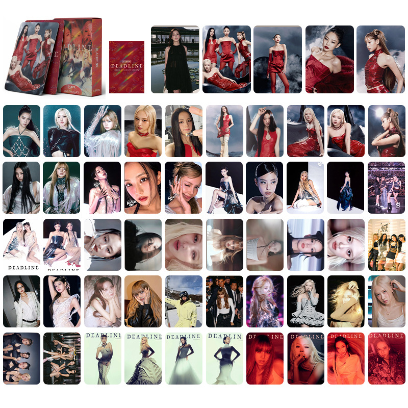 black pink anime lomo cards price for a set of 55pcs