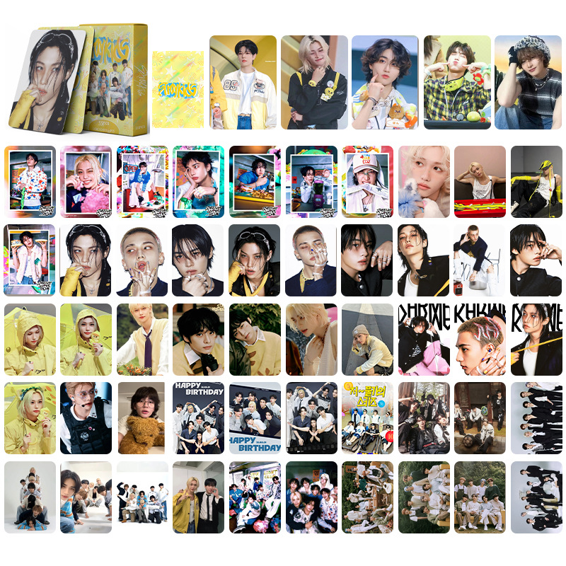 Straykids anime lomo cards price for a set of 55pcs