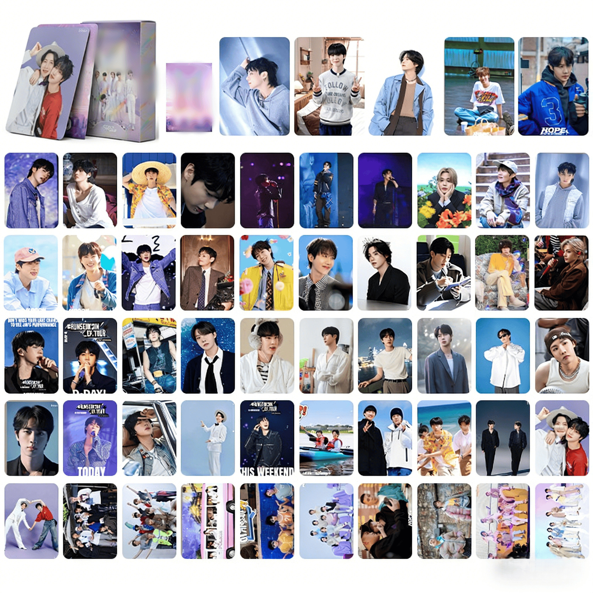 BTS anime lomo cards price for a set of 55pcs