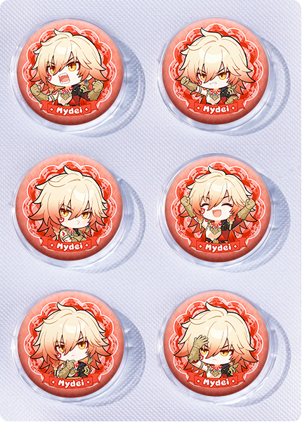 Honkai: Star Rail anime pin 6pcs a set 25mm