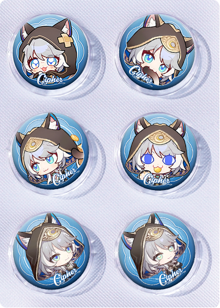 Honkai: Star Rail anime pin 6pcs a set 25mm