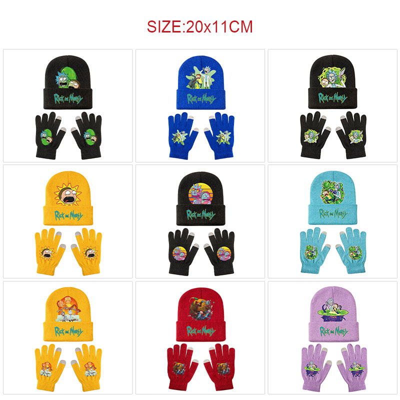 Rick and Morty anime glove set