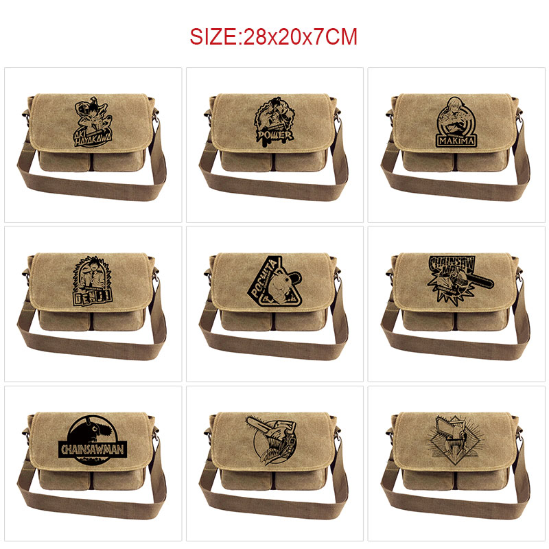 chainsaw man anime shoulder bag