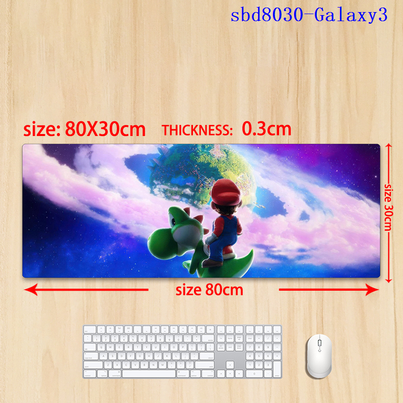 Super Mario anime mouse pad 80*30*0.3cm