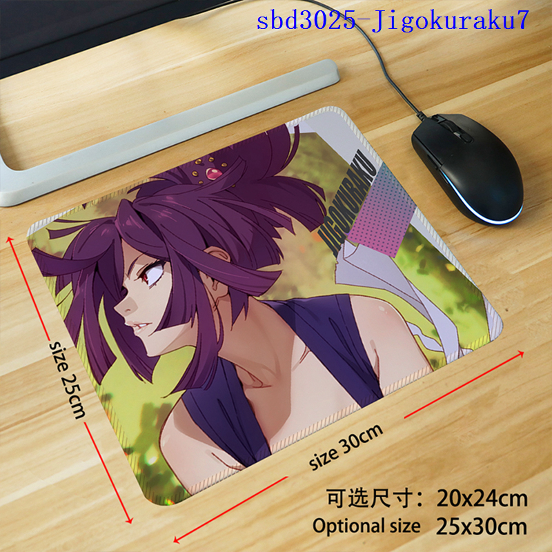 Jigokuraku anime mouse pad 30*25*0.3cm