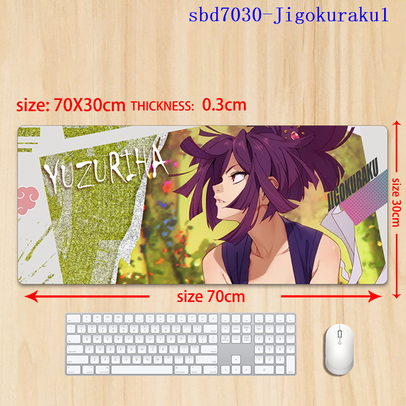 Jigokuraku anime mouse pad 70*30*0.3cm