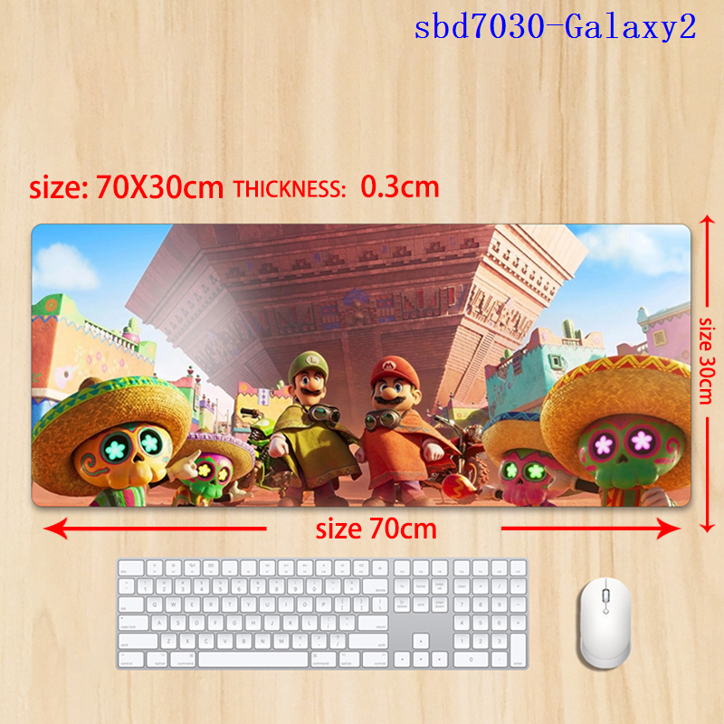 Super Mario anime mouse pad 70*30*0.3cm