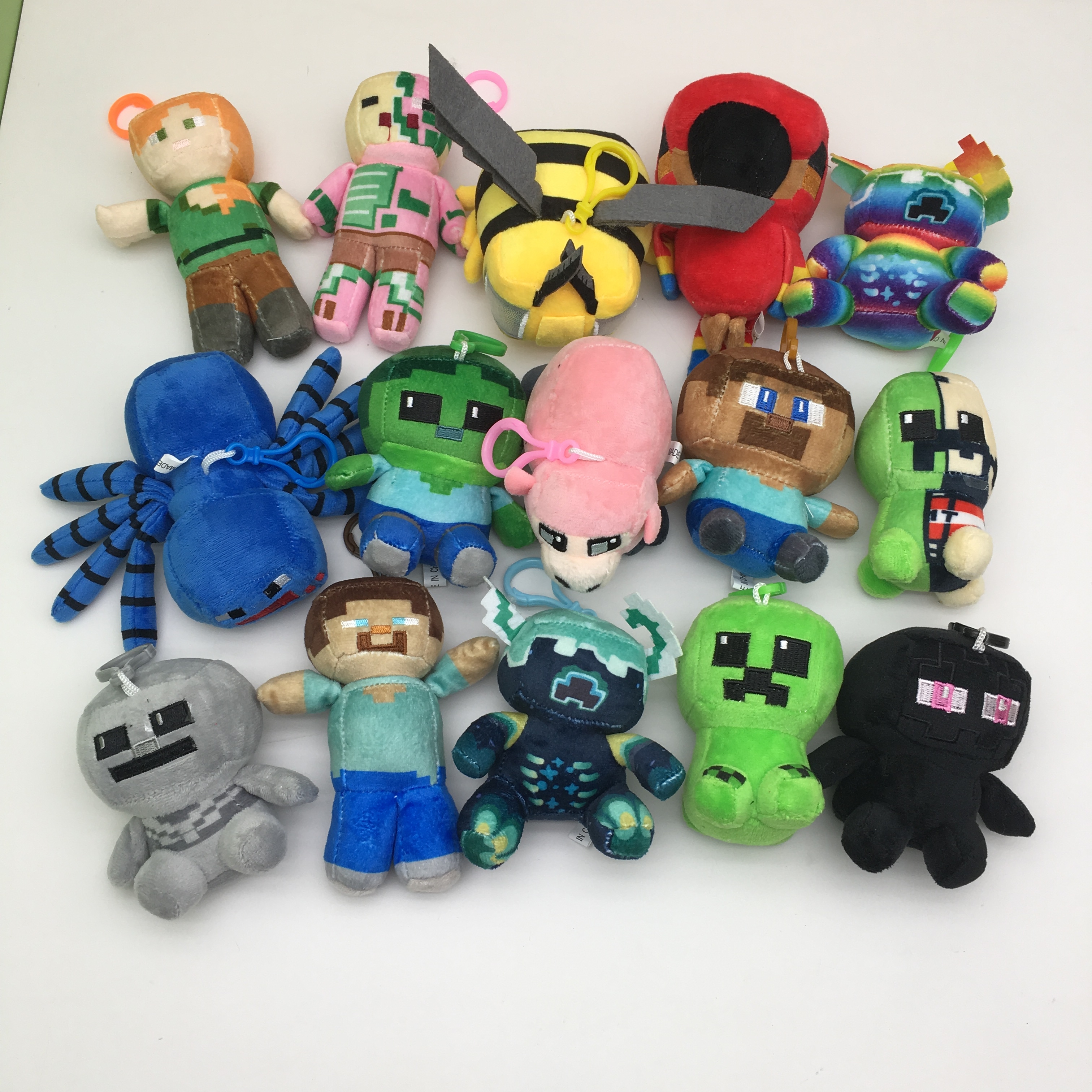Minecraft anime Plush toy 9-15cm 15pcs a set