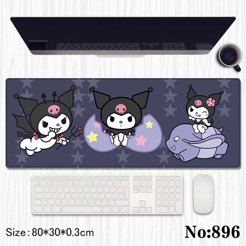 Kuromi anime mouse pad 80*30*0.3cm