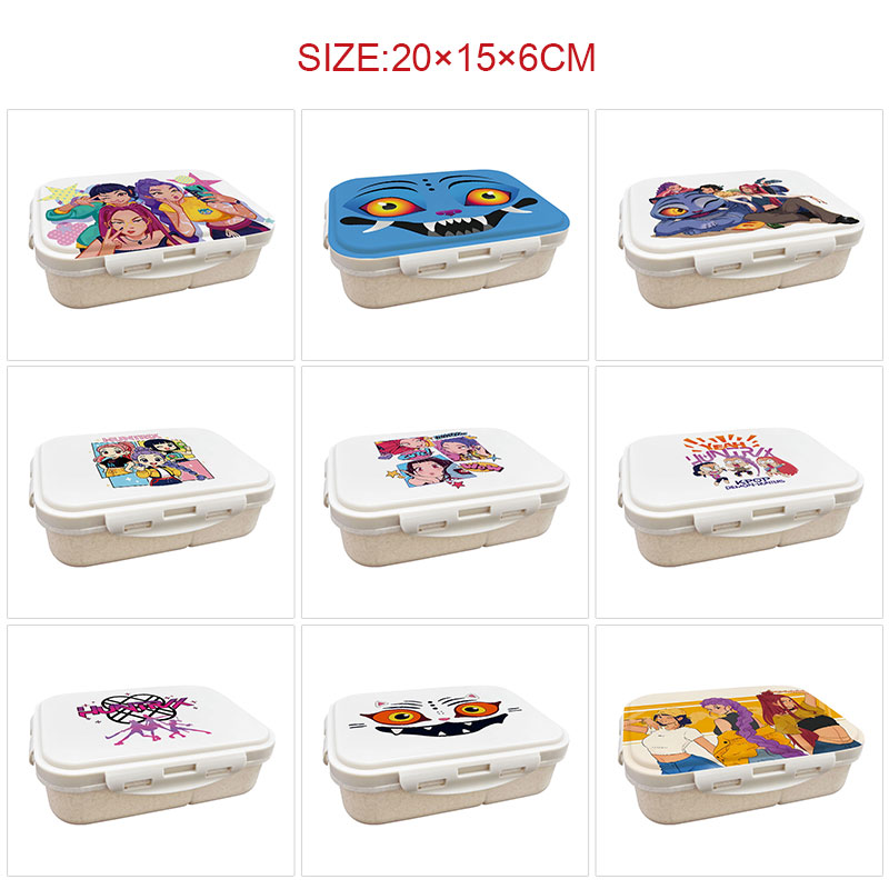 Kpop demon hunters anime lunch box