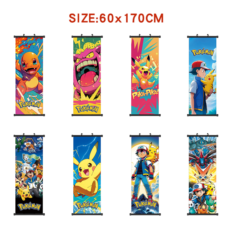 pokemon anime wallscroll 60*170cm