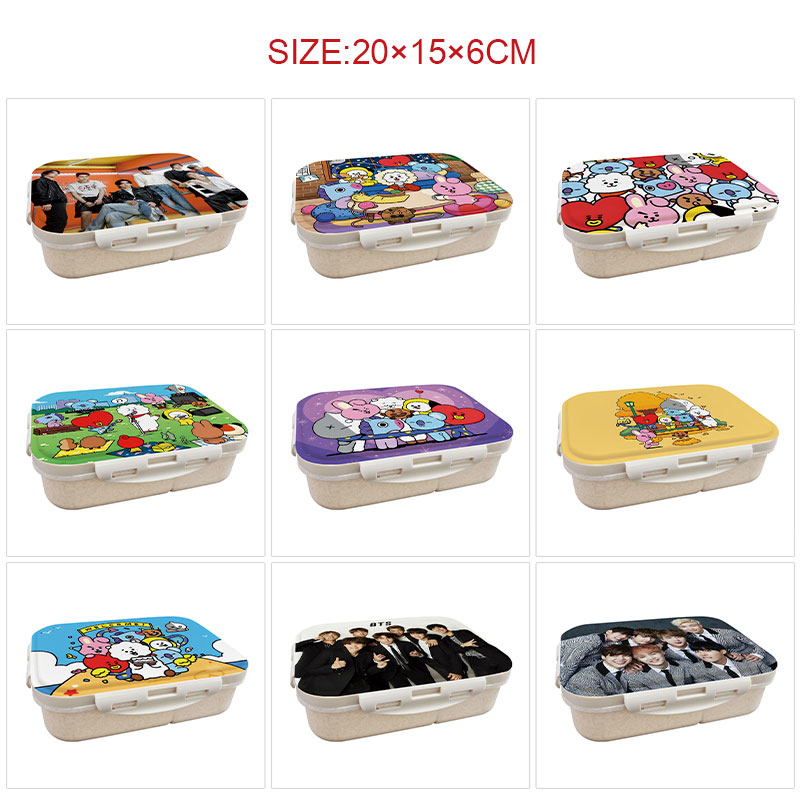 BTS anime lunch box