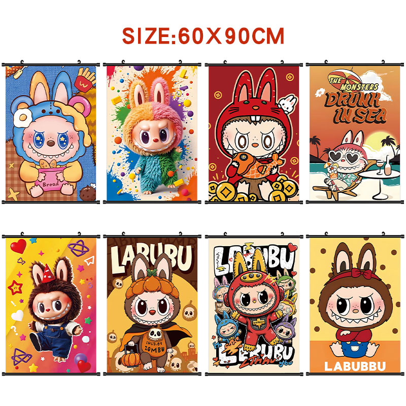 Labubu anime wallscroll 60*90cm