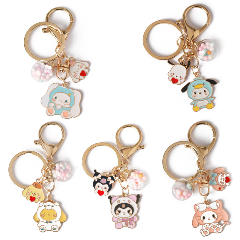Kuromi anime keychain