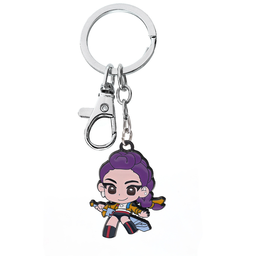 Kpop demon hunters anime keychain