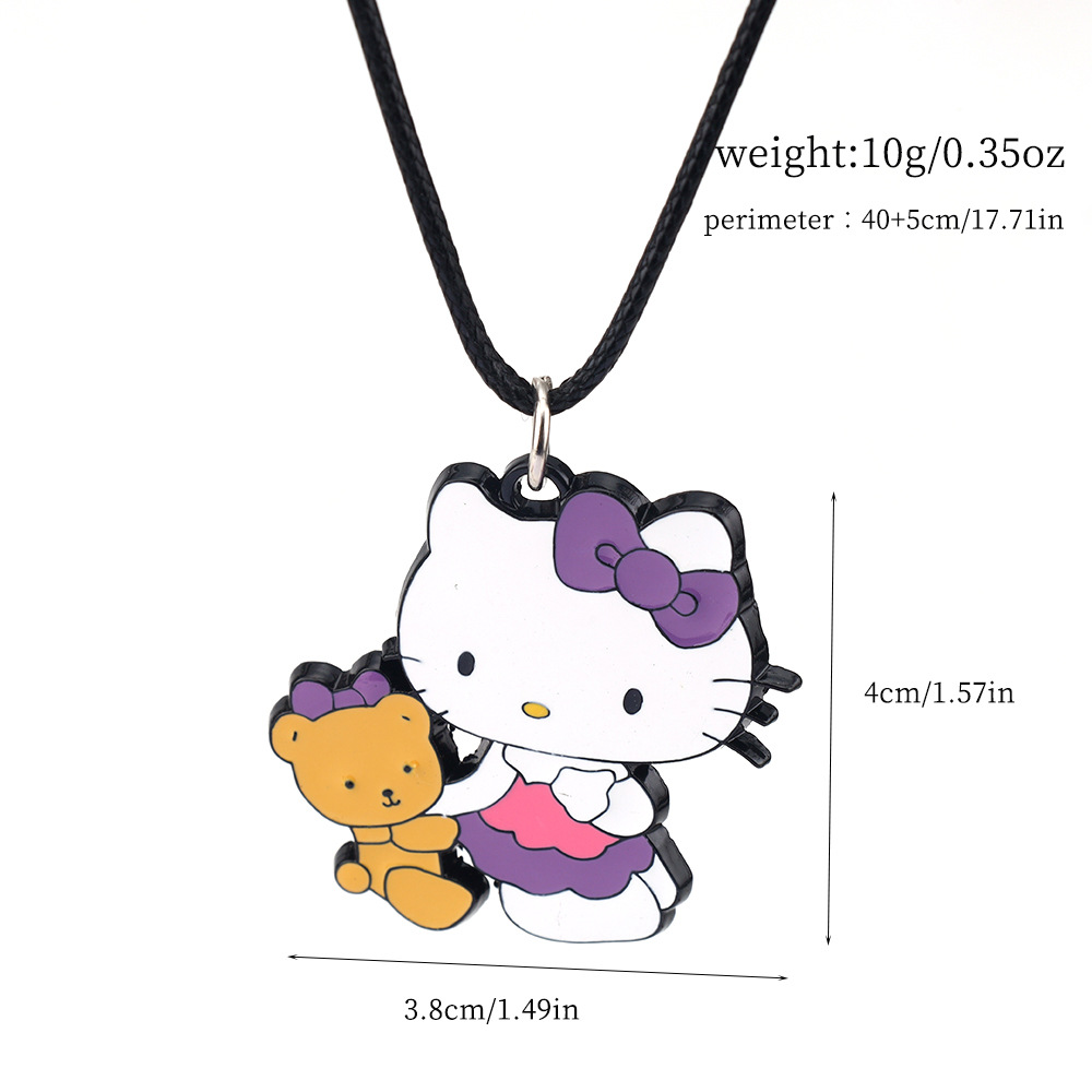 Kuromi anime necklace