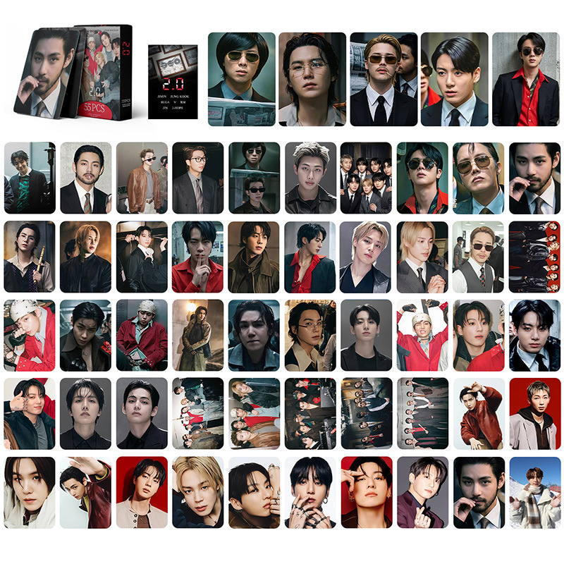 BTS anime lomo cards price for a set of 55pcs