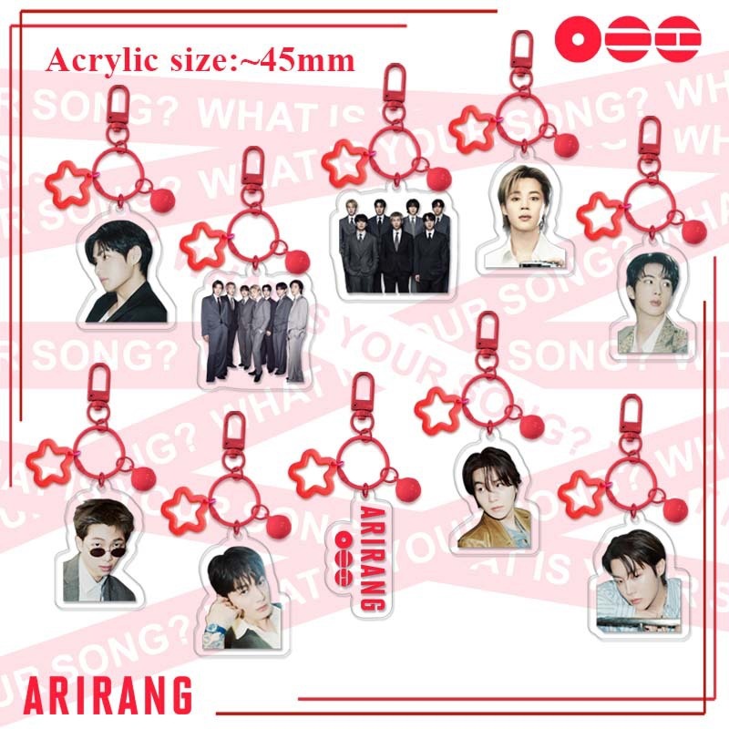 BTS anime keychain