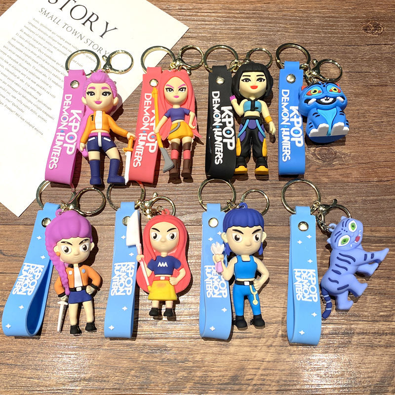 Kpop demon hunters anime keychain