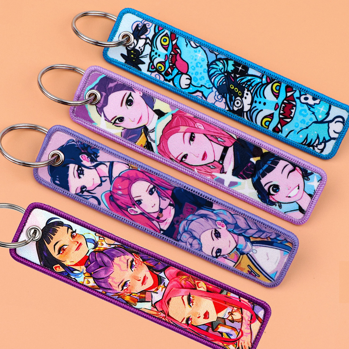 Kpop demon hunters anime keychain