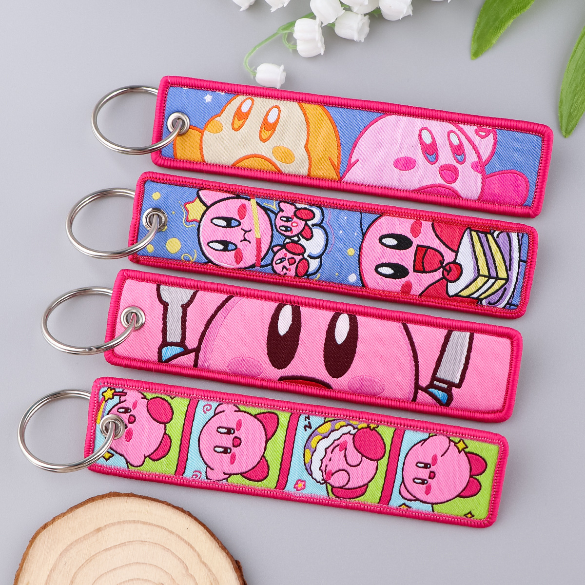 Kirby anime keychain