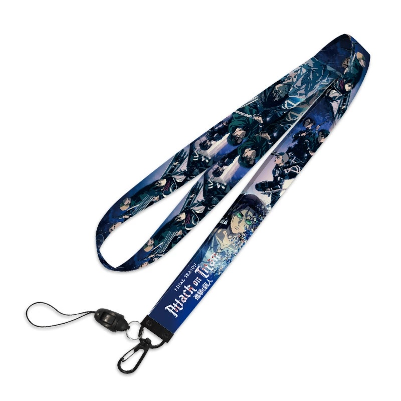 Attack on Titan anime lanyard phonestrap 5pcs a set