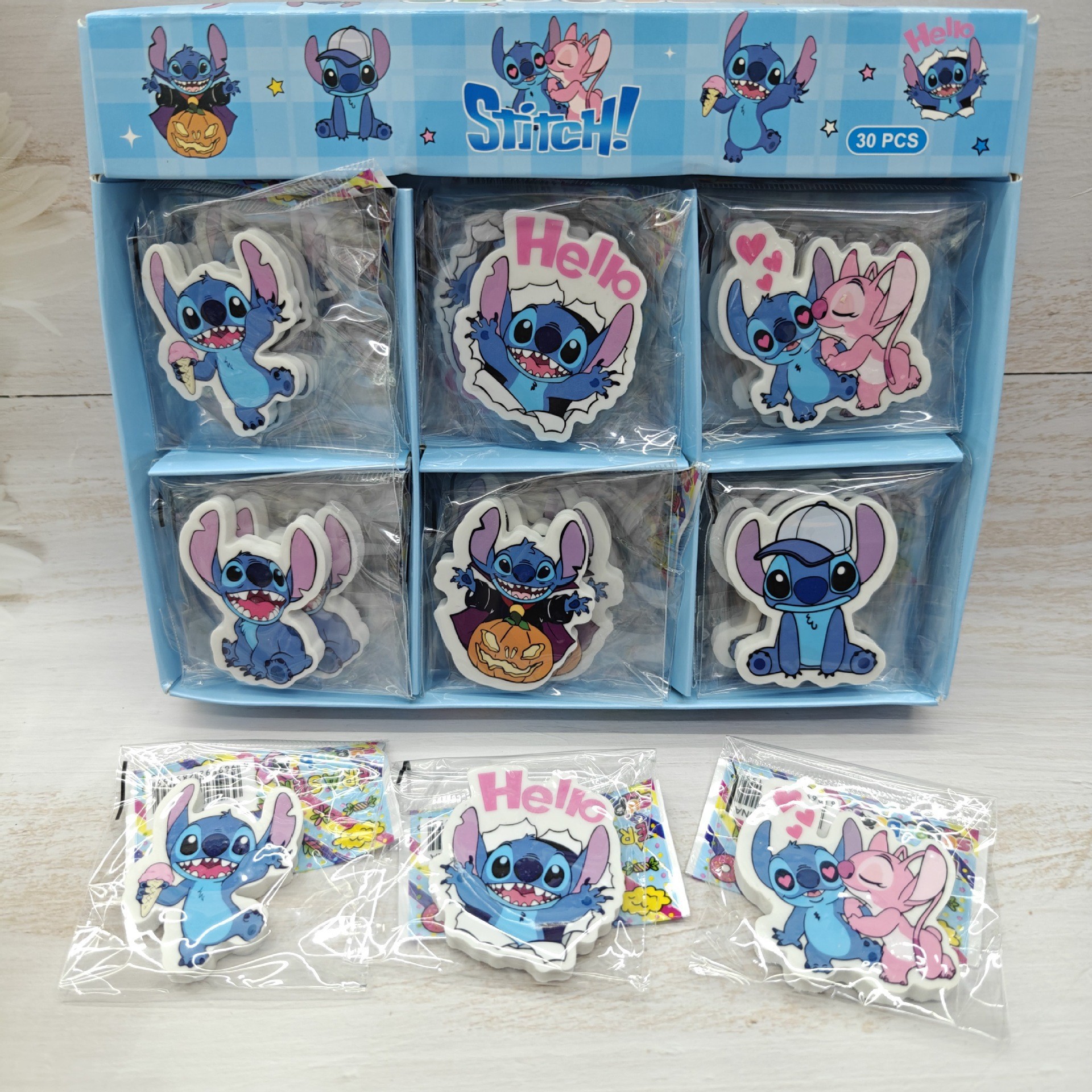 stitch anime eraser 36pcs a set
