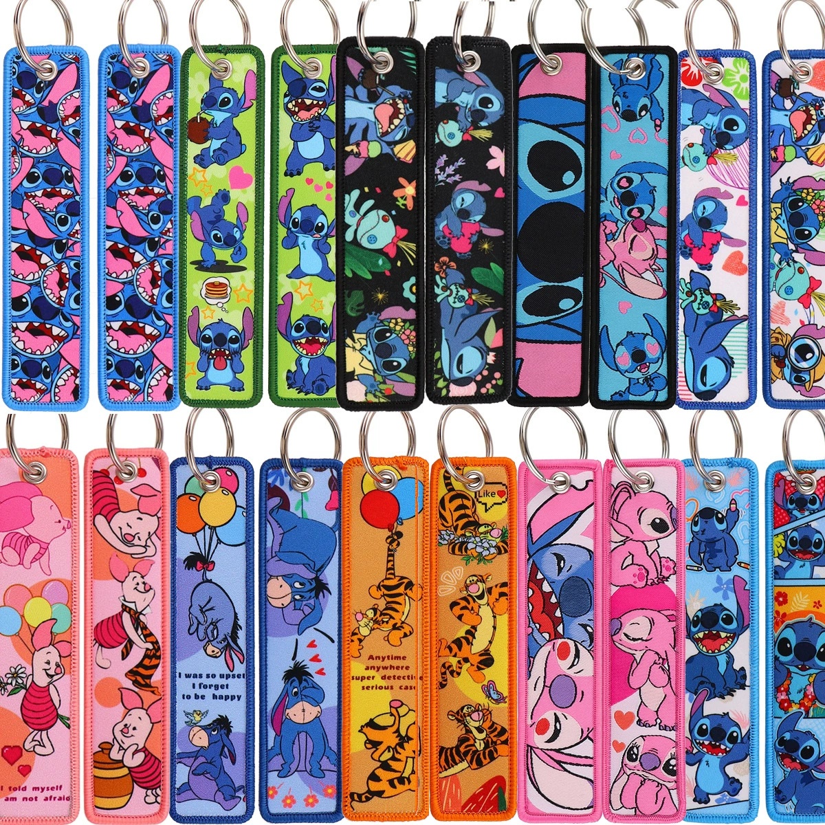 stitch anime keychain