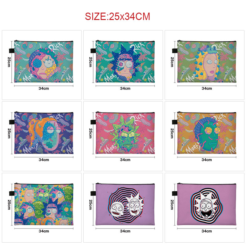 Rick and Morty anime A4 bag