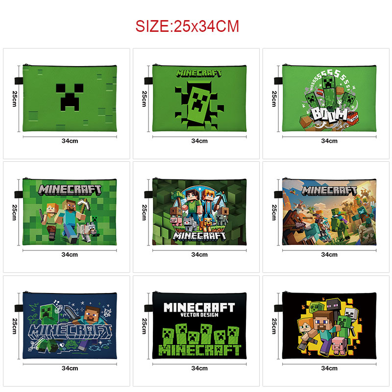 Minecraft anime A4 bag