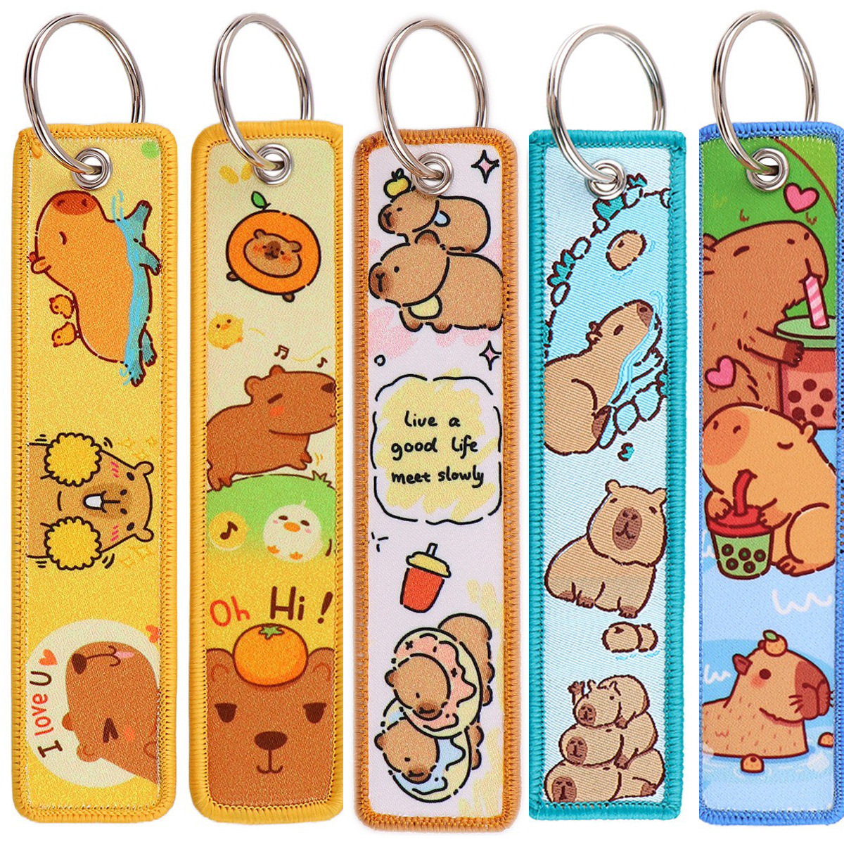 Capybara anime keychain