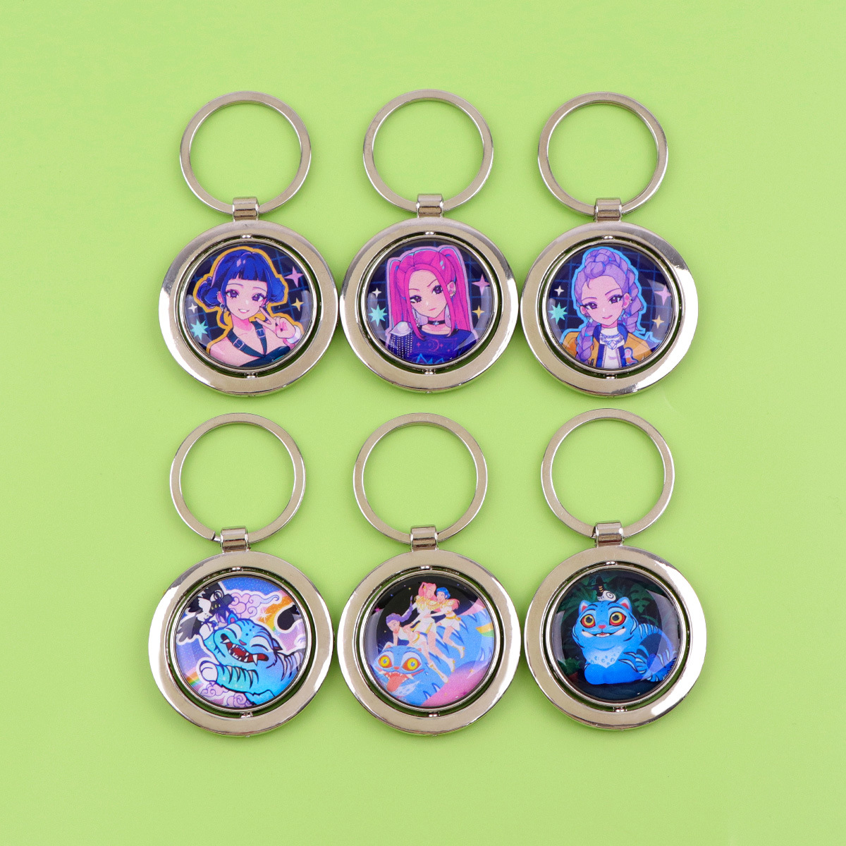 Kpop demon hunters anime keychain
