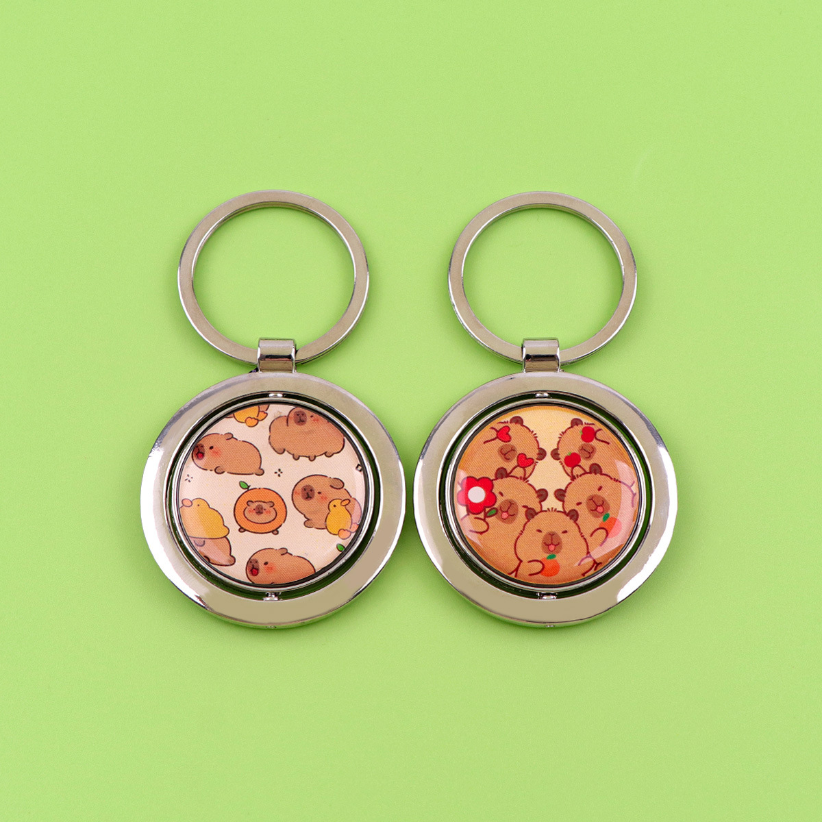 Capybara anime keychain
