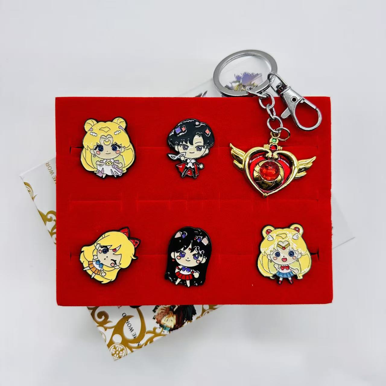 Sailor Moon Crystal anime pin set