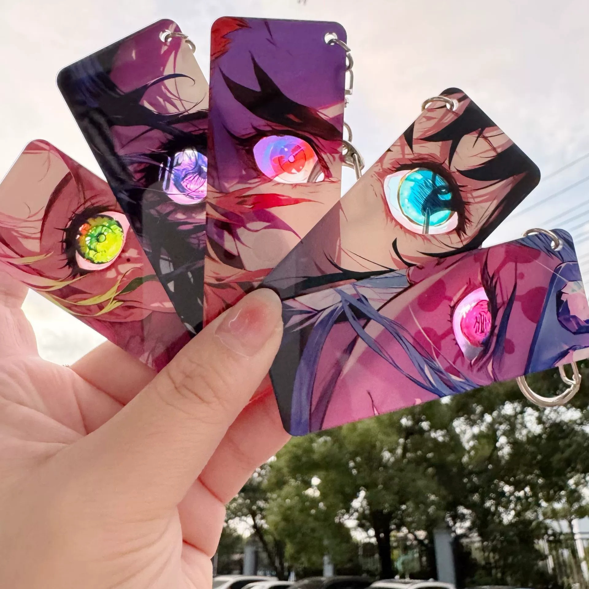 Demon slayer kimets anime keychain