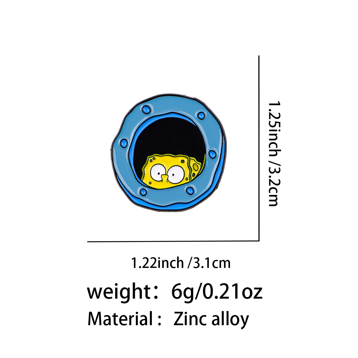 SpongBob anime pin